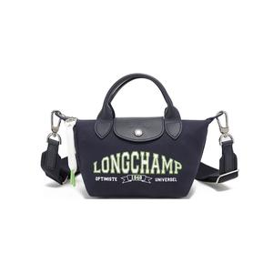 LONGCHAMP Сумка-пельмень из ткани, кроссбоди, женская сумка через плечо Marine Blue