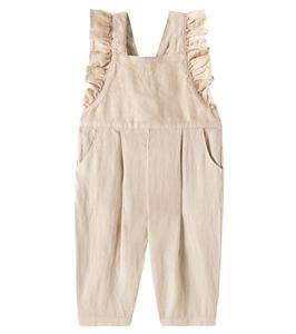Детские льняные комбинезоны Il Gufo, бежевый