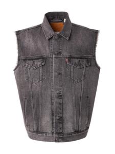 LEVI'S  Жилет 'Relaxed Trucker Vest' в крапчатом черном цвете