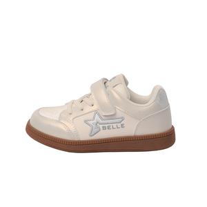 BELLE Антискользящие износостойкие низкие детские скейтерские кроссовки White Kids