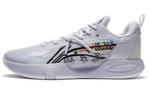 LINING Лининг Спид 8 амортизирующие противоскользящие износостойкие баскетбольные кроссовки с поддержкой голеностопа низкие светло-морозный синий