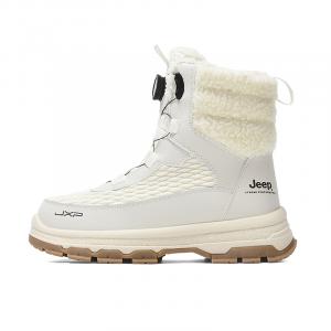 Зимние ботинки Jeep комбинированные с автоматической шнуровкой, белый