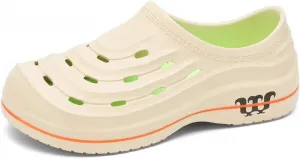 Армадилло Сабо Садовая Обувь для Женщин и Мужчин, Нескользящие Рабочие Туфли, Женская Обувь для Общепита, Обувь Шеф-Повара для Мужчин, Водонепроницаемые, Маслостойкие, С Поддержкой Свода Стопы, Широкая Размерная Сетка, Легкие, Унисекс Baimiu, бежевый