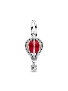 Подвеска-шарм из муранского стекла в виде воздушного шара Pandora, серебро 925 пробы