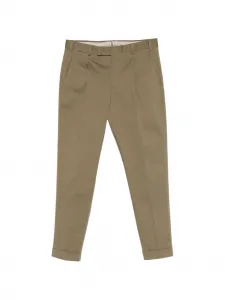 Плиссированные брюки Pt Torino, зеленый