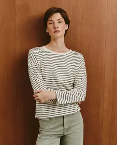 Женская рубашка с длинным рукавом и воротником стойкой Southern Cotton, хаки