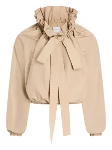 Топ с оборками и завязками Patou, бежевый