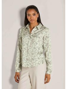 MADELEINE Элегантная вискозная блузка с застежкой на пуговицы, жемчужно-белого/многоцветного оттенка