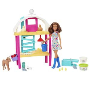 Набор Barbie Happy Hen Farm + кукла