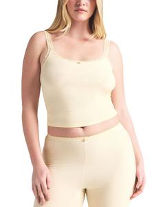 Ребристый топ SKIMS, желтый