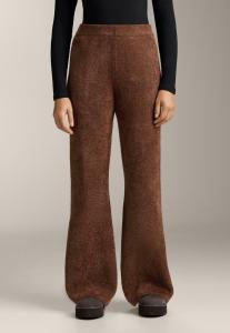 Брюки OYSHO THICK CHENILLE FLARE, Brown