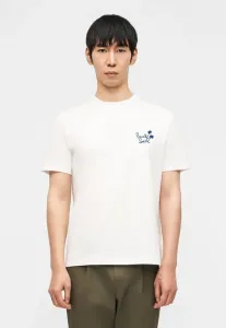 Мужская футболка с флокированным принтом и логотипом. Paul Smith, White