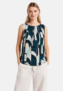 Mit raffung blouse Street One, Türkis