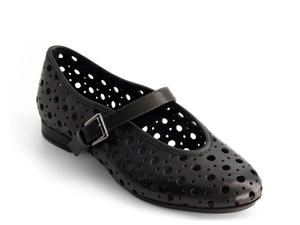 Балетки Bernardo Borden Mary Jane Flat, Black Leather