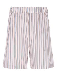 Laneus полосатые шорты-бермуды, розовый