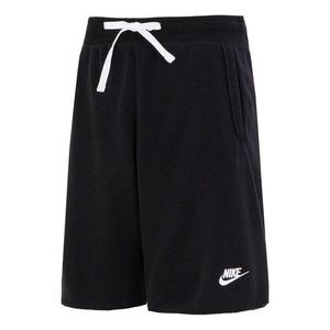 Шорты клубные флисовые шорты выпускников из французского трикотажа Nike, черный