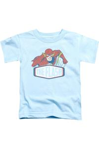 Футболка с коротким рукавом DC Comics Flash с логотипом Flash для детей Gildan, светло-голубой