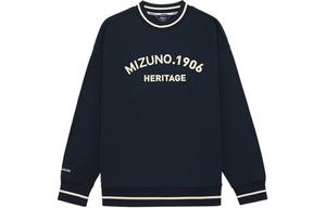 Mizuno Толстовка унисекс, темно-синяя