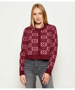 Кардиган нашел кого-то Regular fit Pinko, красный