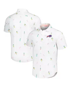 Мужская белая рубашка на пуговицах Buffalo Bills Nova Wave Flocktail Tommy Bahama