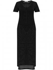 Длинное платье LEMAIRE с боковыми разрезами, черный