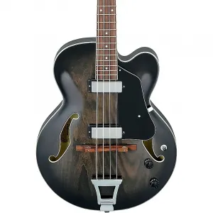 Ibanez AFB200TKS AFB Artcore 4-струнный полый бас, прозрачный черный с солнечным оттенком