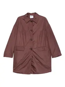 Пальто с застежкой на пуговицы и карманами-клапанами ASPESI, коричневый