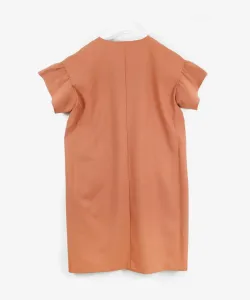 Платье с рукавами-оборочками, отводящими влагу и быстросохнущими свойствами Studio Picone, цвет Camel (015)