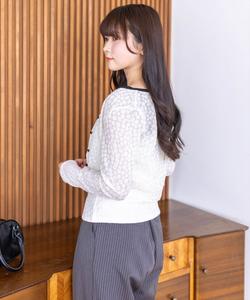 Комплект из кардигана и майки с лентой спереди, подобранных по цвету <<Новинка>>