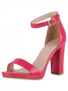 Сандалии на плоской подошве VAN HILL, цвет fuchsia lack