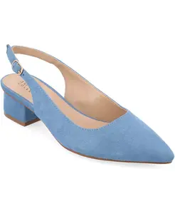 Женские туфли-лодочки Sylvia на устойчивом каблуке с открытой пяткой Journee Collection, розовый