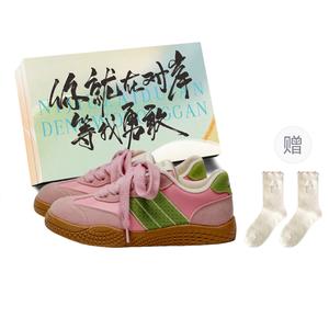 JimiXiong Женские низкие скейтерские кроссовки Pink+Box+Gift Socks, цвет Pink+Box+Gift Socks