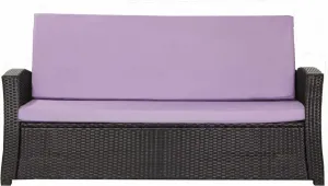 Подушка для скамейки 120×50×50x7 см Фиолетовая - Подушка для сиденья садовой скамейки со съемным чехлом, удобная обивка для улицы и террасы