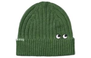 Шапка-бини унисекс Uniqlo, зеленый