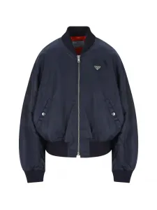 Бомбер с логотипом Prada, синий