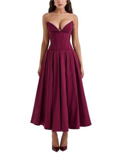 Платье макси DELI.S DELI S, красный