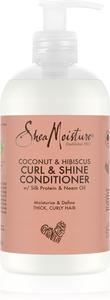 Кондиционер для завивки и блеска с кокосом и гибискусом для волнистых и вьющихся волос Shea Moisture, 384 мл