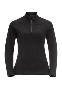 Рубашка флисовая «Риги», воротник стойка, утепленная, женская odlo, черный