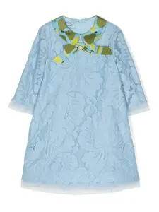 Платье с бантом Mi Mi Sol, синий