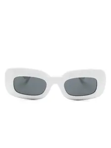 Солнцезащитные очки 1966C в прямоугольной оправе Khaite, белый