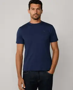 Классическая футболка с логотипом для мужчин Hackett, индиго