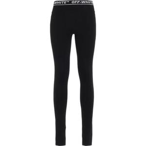 OFF WHITE Подержанные Высокие Леггинсы OFF-WHITE, Черный