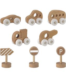 Деревянный транспорт и дорожные знаки, 8 эл., Блумингвилль Bloomingville