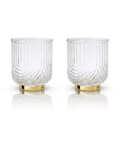 Стаканы Gatsby, набор из 2 шт., 12 унций Viski, clear
