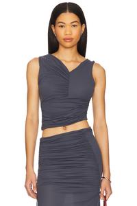 Ari топ с V-образным вырезом Indah, storm