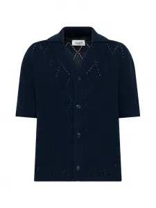 Кардиган с короткими рукавами Laneus, синий