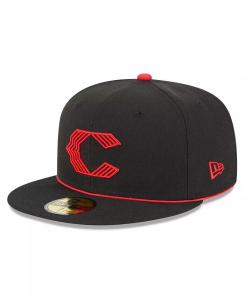 Мужская черная приталенная шляпа Cincinnati Reds 2023 City Connect 59FIFTY New Era