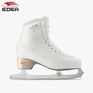 EDEA Официальные коньки для фигурного катания 3-star overture, mk beginner ice blades flight 3-star one-week jump, белые (c standard version) + flight beginner blades, размер 30 (200)