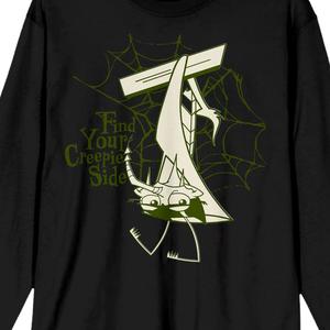 Мужская футболка Growing Up Creepie с длинными рукавами и рисунком "Найди свою сторону крипи" Licensed Character