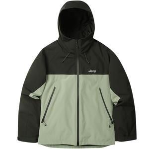 Jeep Унисекс пуховик, Black Green